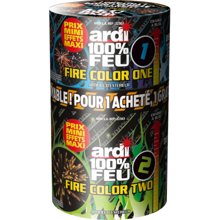 Pack de 2 compacts Ardi fire color one + two - 100% FEU -