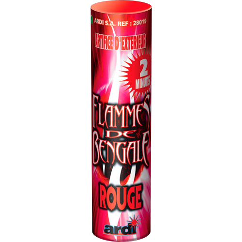 Flamme bengale rouge 2 min