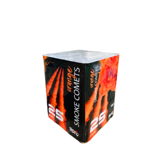 Compact d'artifice feu de jour orange