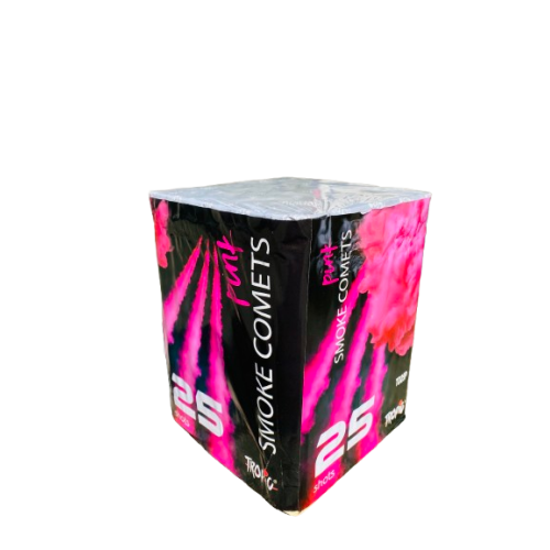 Compact d'artifice feu de jour rose